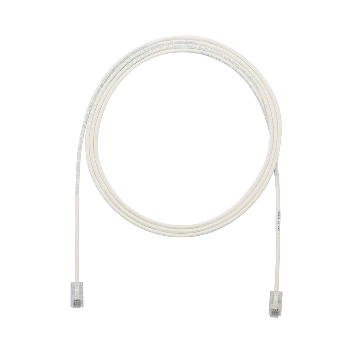 Cable de Parcheo UTP Cat6A, CM/LSZH, Diámetro Reducido (28AWG), Color Blanco Mate, 4.57 Metros (15 Pies)