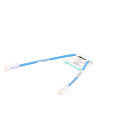 Cable de Parcheo UTP Cat6A, CM/LSZH, Diámetro Reducido (28AWG), Color Azul, 0.3 Metros (1 Pie)
