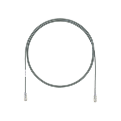 Cable de Parcheo UTP Cat6A, CM/LSZH, Diámetro Reducido (28AWG), Color Gris, 1 ft