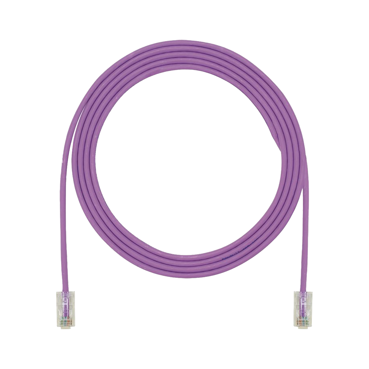 Cable de Parcheo UTP, Cat6A, 24 AWG, CM, Color Violeta, 6.71 Metros (22 Pies)