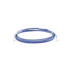 Cable de Parcheo UTP Cat6A, CM/LSZH, Diámetro Reducido (28AWG), Color Azul, 7.92 Metros (26 Pies)