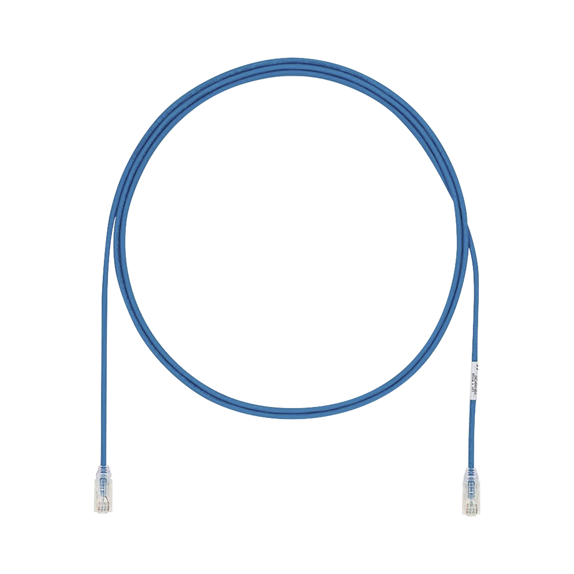Cable de Parcheo UTP Cat6A, CM/LSZH, Diámetro Reducido (28AWG), Color Azul, 7.92 Metros (26 Pies)