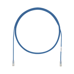 Cable de Parcheo UTP Cat6A, CM/LSZH, Diámetro Reducido (28AWG), Color Azul, 7.92 Metros (26 Pies)