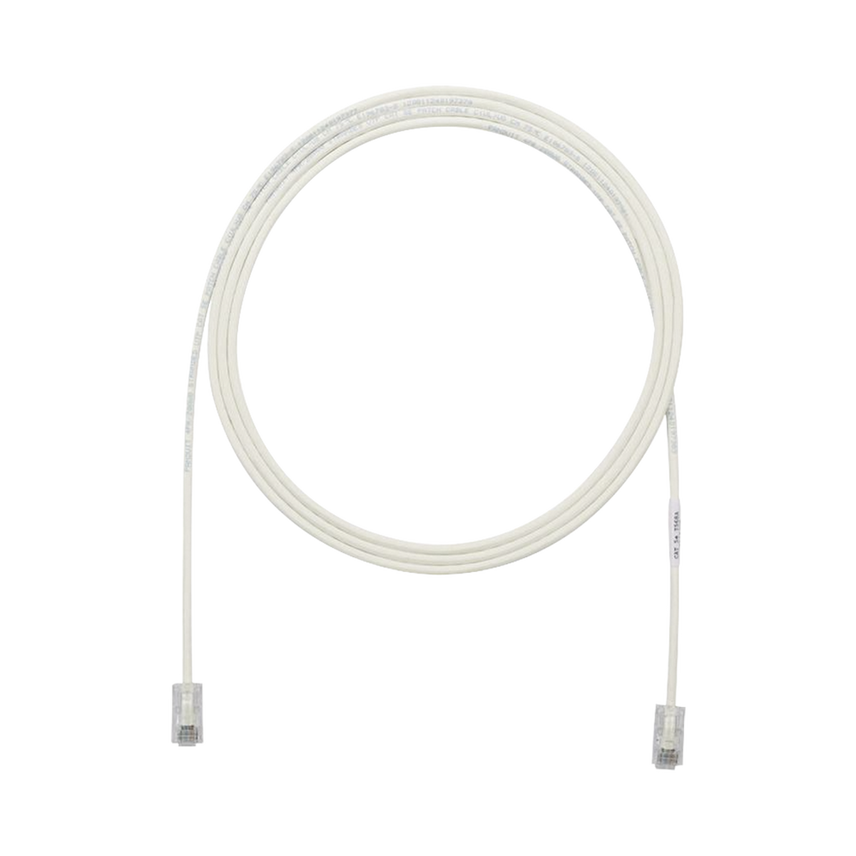 Cable de Parcheo UTP Cat6A, CM/LSZH, Diámetro Reducido (28AWG), Color Blanco Mate, 9.14 Metros (30 Pies)