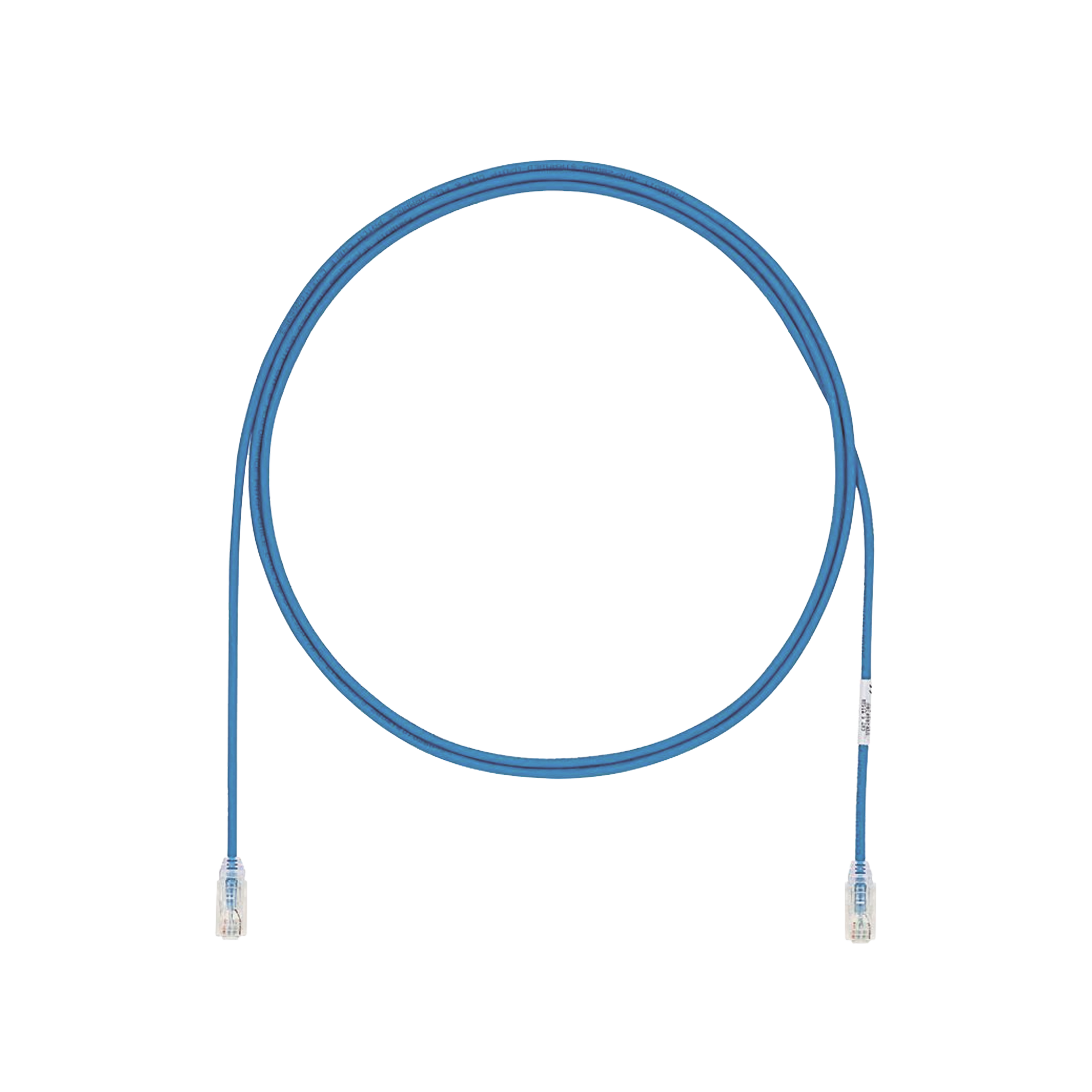 Cable de Parcheo UTP Cat6A, CM/LSZH, Diámetro Reducido (28AWG), Color Azul, 3 Metros (9.84 Pies).