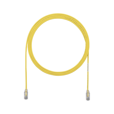 Cable de Parcheo UTP Cat6A, CM/LSZH, Diámetro Reducido (28AWG), Color Amarillo, 40ft