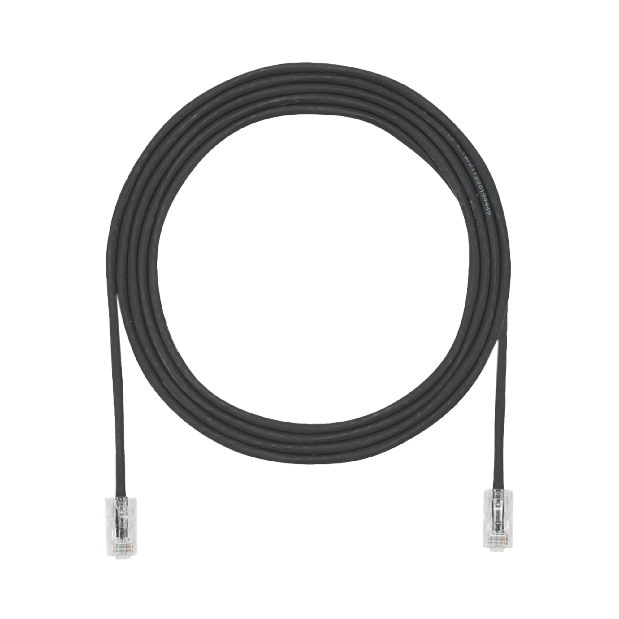 Cable de Parcheo UTP Cat6A, CM/LSZH, Diámetro Reducido (28AWG), Color Negro, 1.52 Metros (5 Pies)