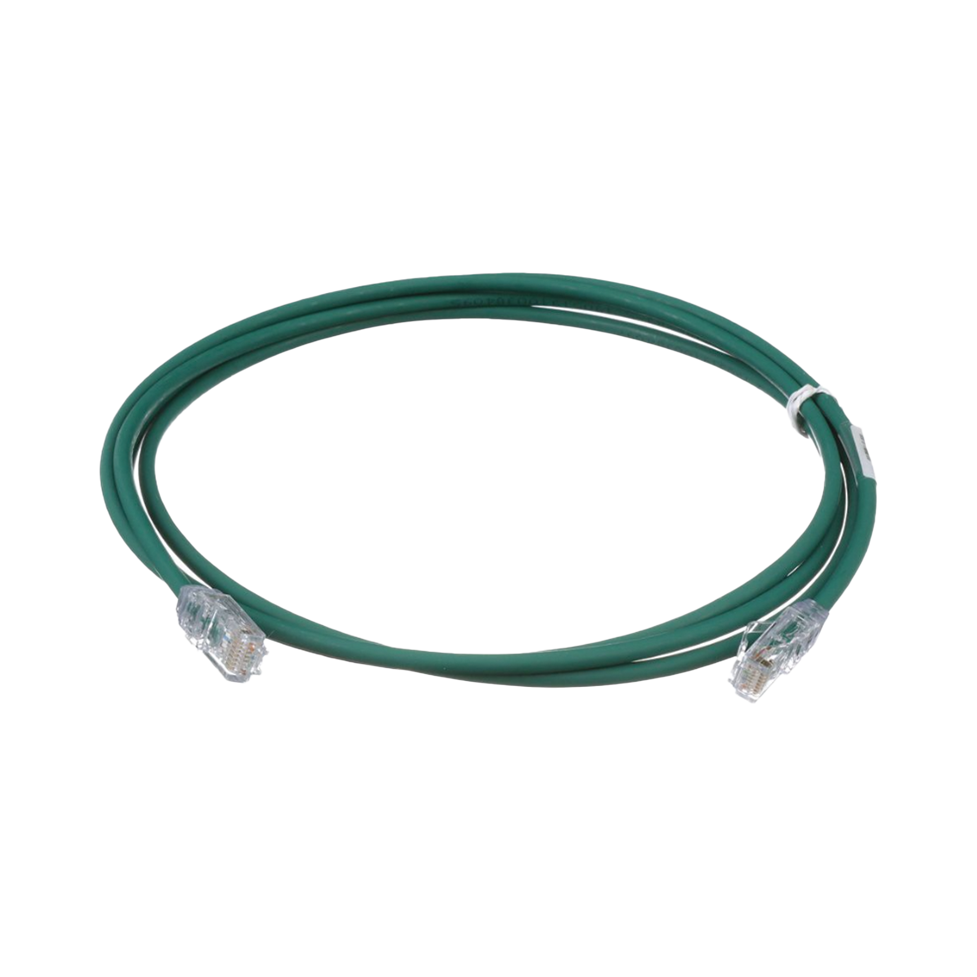 Cable de Parcheo UTP Cat6A, CM/LSZH, Diámetro Reducido (28AWG), Color Verde, 1.52 Metros (5 Pies)