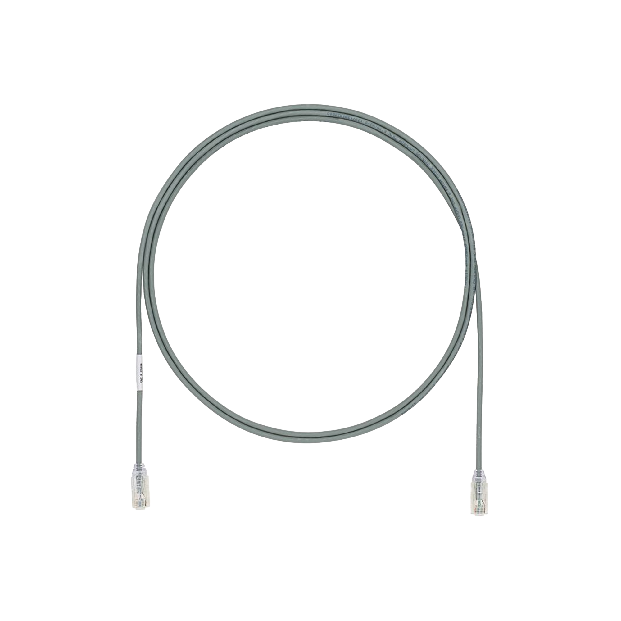 Cable de Parcheo UTP Cat6A, CM/LSZH, Diámetro Reducido (28AWG), Color Gris, 19.81 Metros (65 Pies)