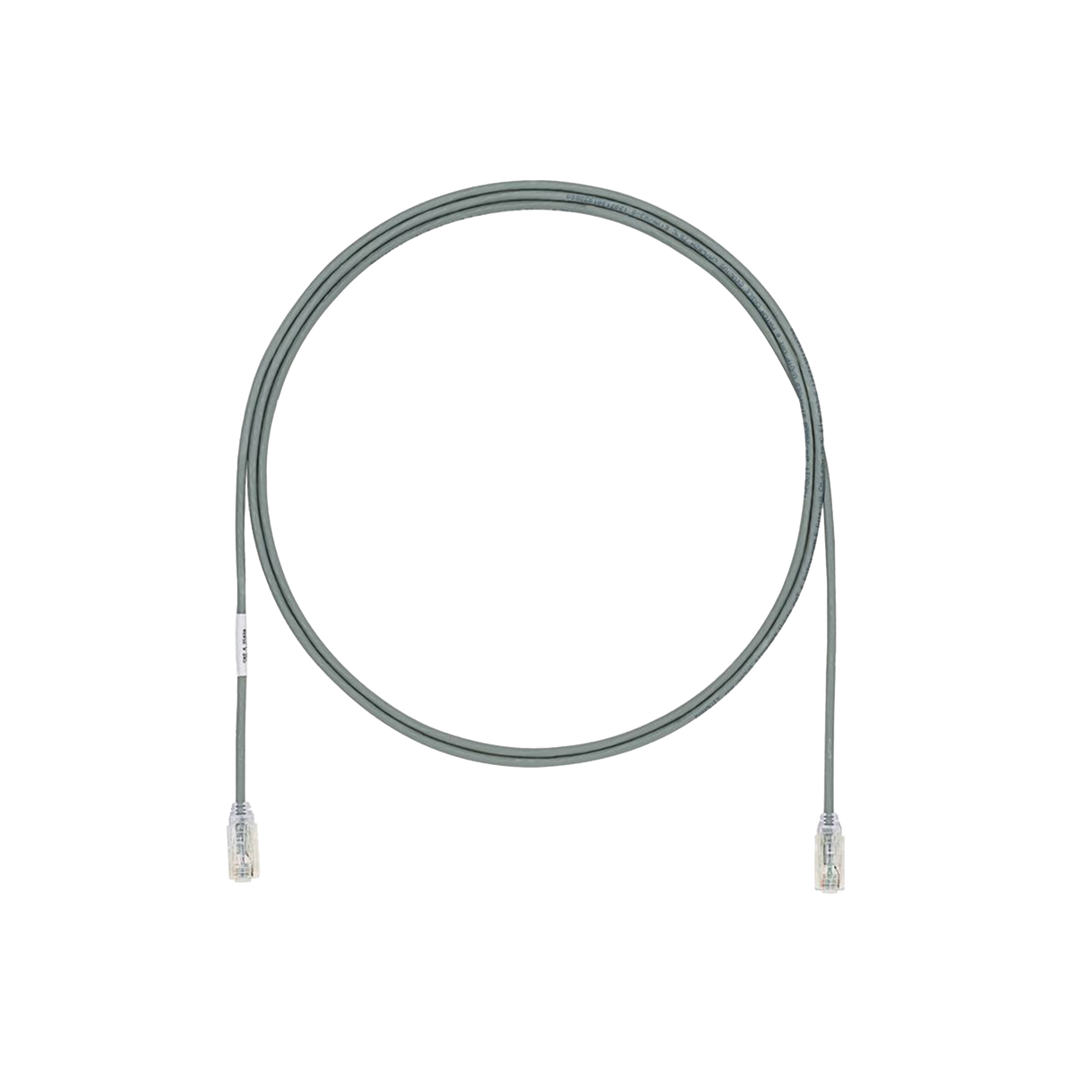 Cable de Parcheo UTP Cat6A, CM/LSZH, Diámetro Reducido (28AWG), Color Gris, 19.81 Metros (65 Pies)