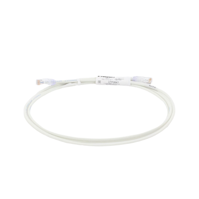 Cable de Parcheo UTP Cat6A, CM/LSZH, Diámetro Reducido (28AWG), Color Blanco Mate, 7ft