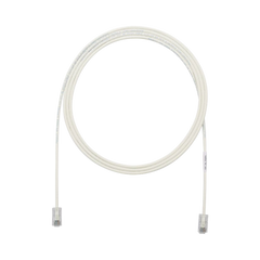 Cable de Parcheo UTP Cat6A, CM/LSZH, Diámetro Reducido (28AWG), Color Blanco Mate, 7ft