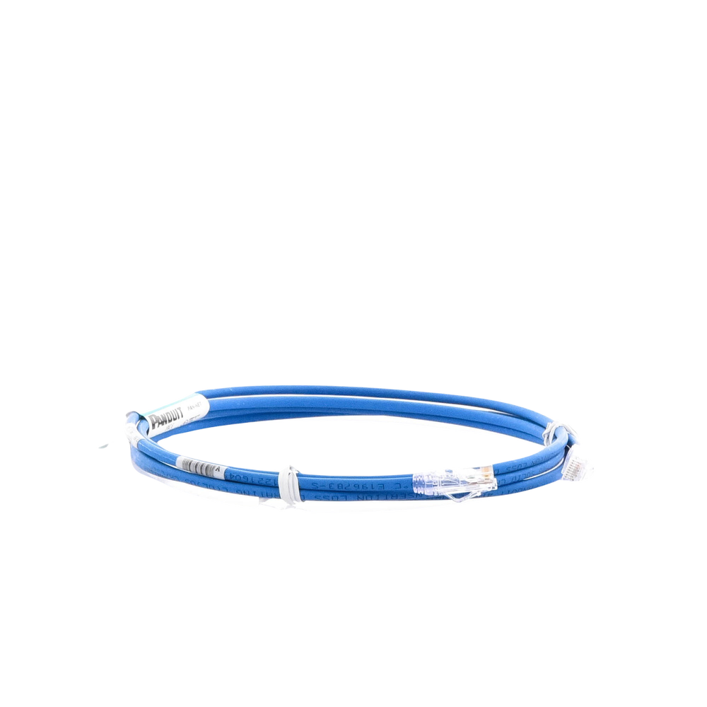 Cable de Parcheo UTP Cat6A, CM/LSZH, Diámetro Reducido (28AWG), Color Azul, 2.13 Metros (7 Pies)