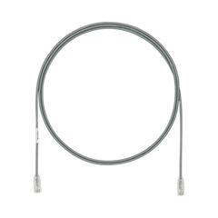 Cable de Parcheo UTP Cat6A, CM/LSZH, Diámetro Reducido (28AWG), Color Gris, 7ft
