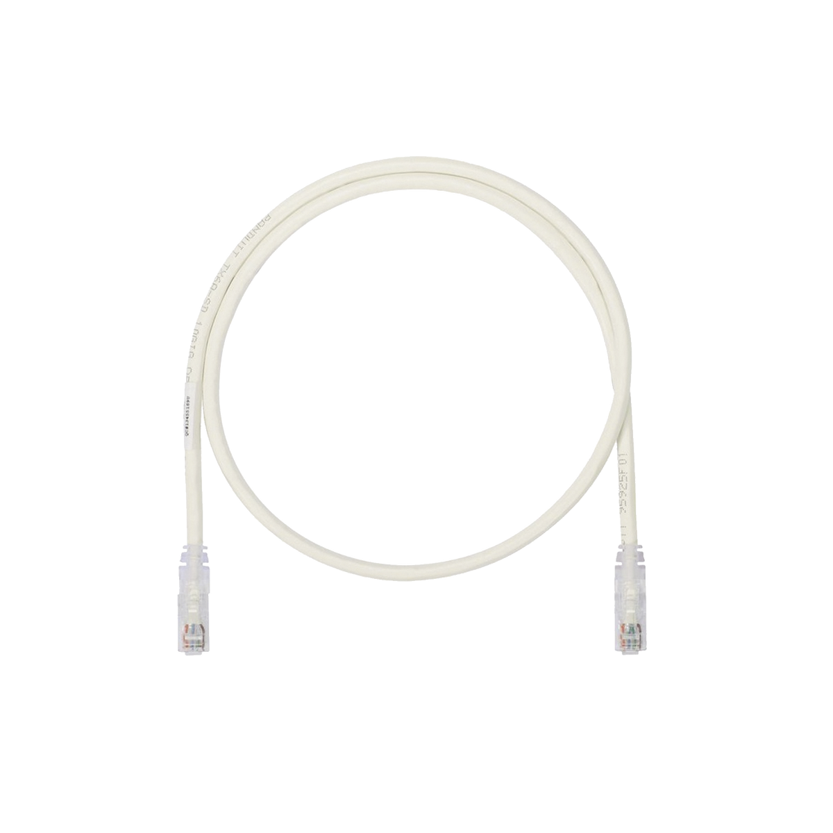 Cable de Parcheo UTP, Cat6A, 24 AWG, CM, Color Blanco, 0.3 Metros (1 Pie)