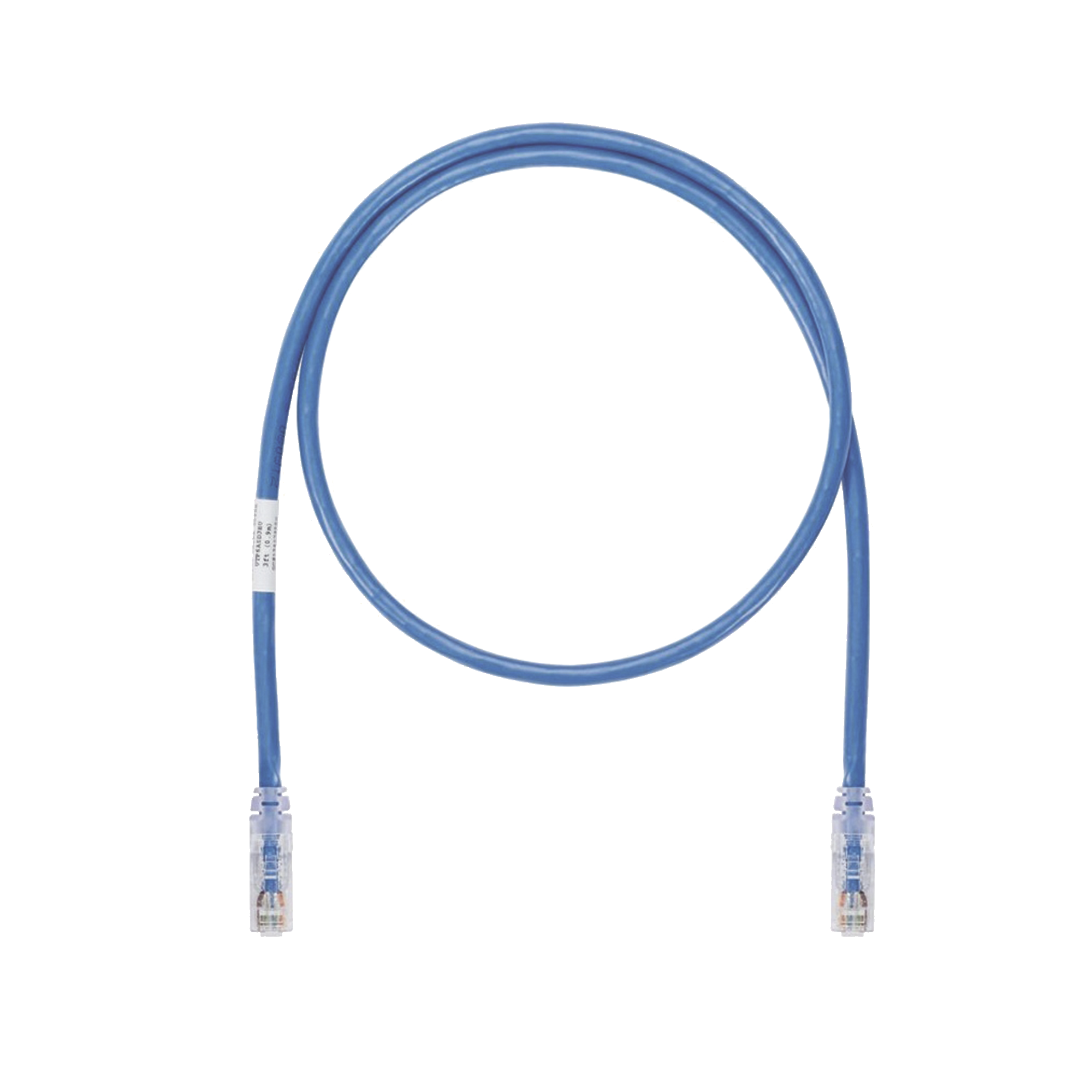 Cable de Parcheo UTP, Cat6A, 24 AWG, CM, Color Azul, 5.18 Metros (17 Pies)