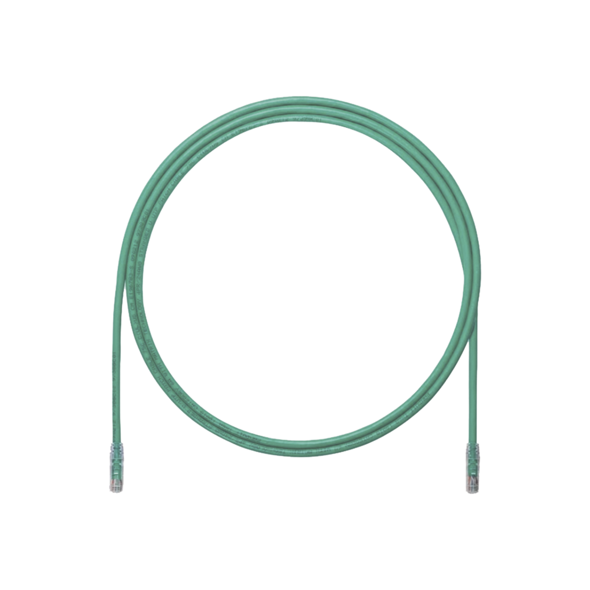Cable de Parcheo UTP, Cat6A, 24 AWG, CM, Color Verde, 0.91 Metros (3 Pies)