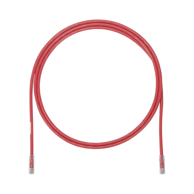 Cable de Parcheo UTP, Cat6A, 24 AWG, CM, Color Rojo, 3ft