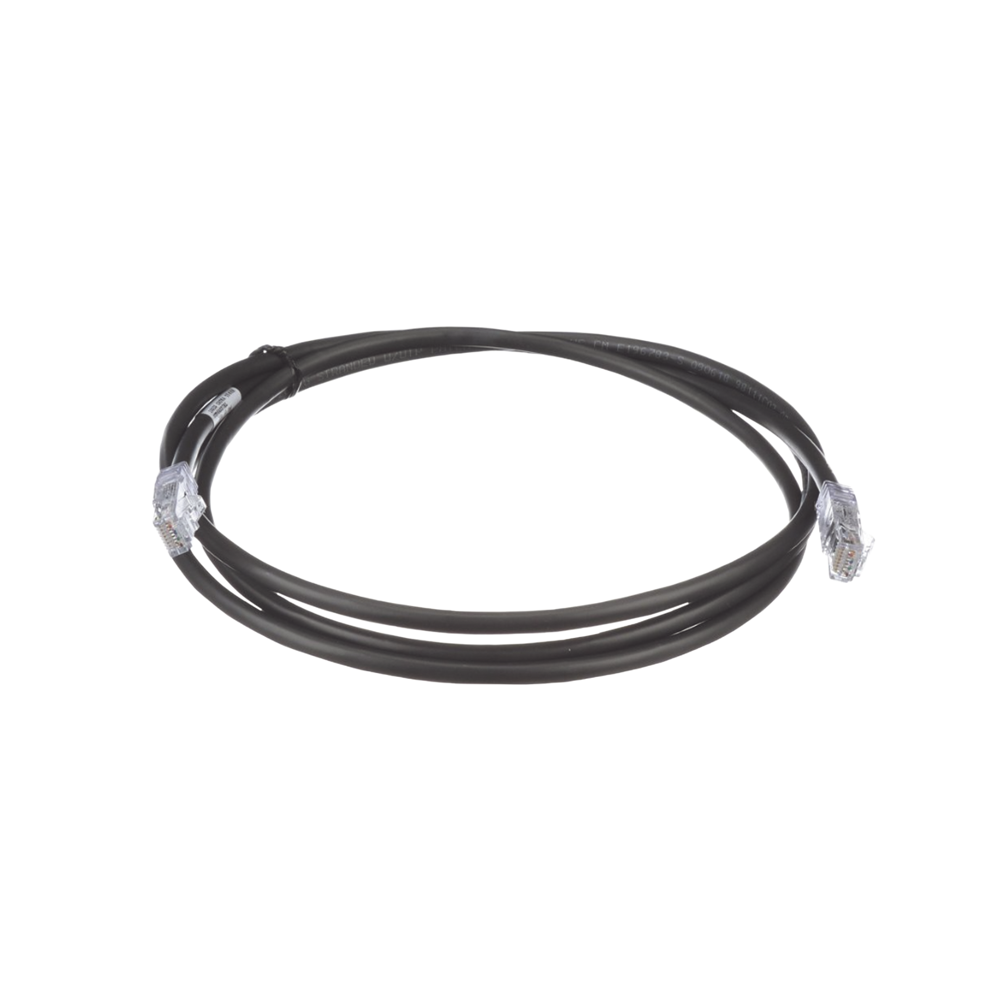 Cable de Parcheo UTP, Cat6A, 24 AWG, CM, Color Negro, 1.52 Metros (5 Pies)