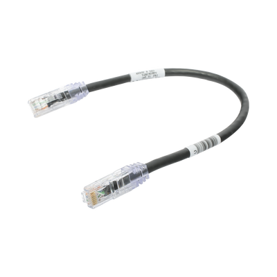 Cable de Parcheo TX6, UTP Cat6, 24 AWG, CM, Color Negro, 1ft