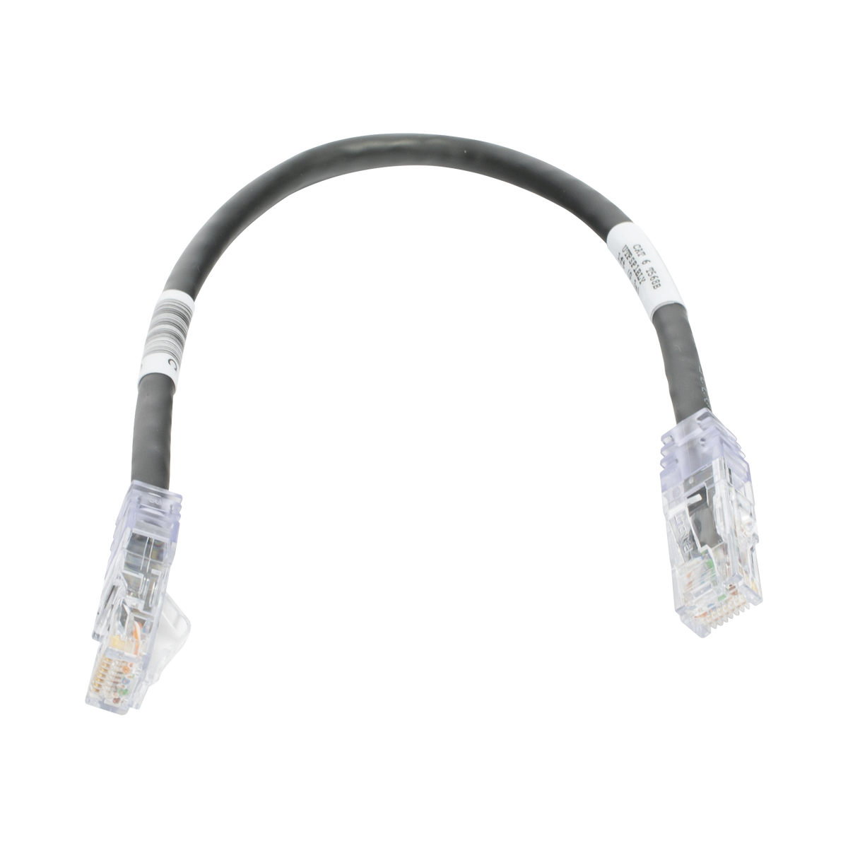 Cable de Parcheo TX6, UTP Cat6, 24 AWG, CM, Color Negro, 0.3 Metros (1 Pie)