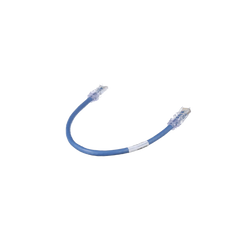 Cable de Parcheo TX6, UTP Cat6, 24 AWG, CM, Color Azul, 0.3 Metros (1 Pie)
