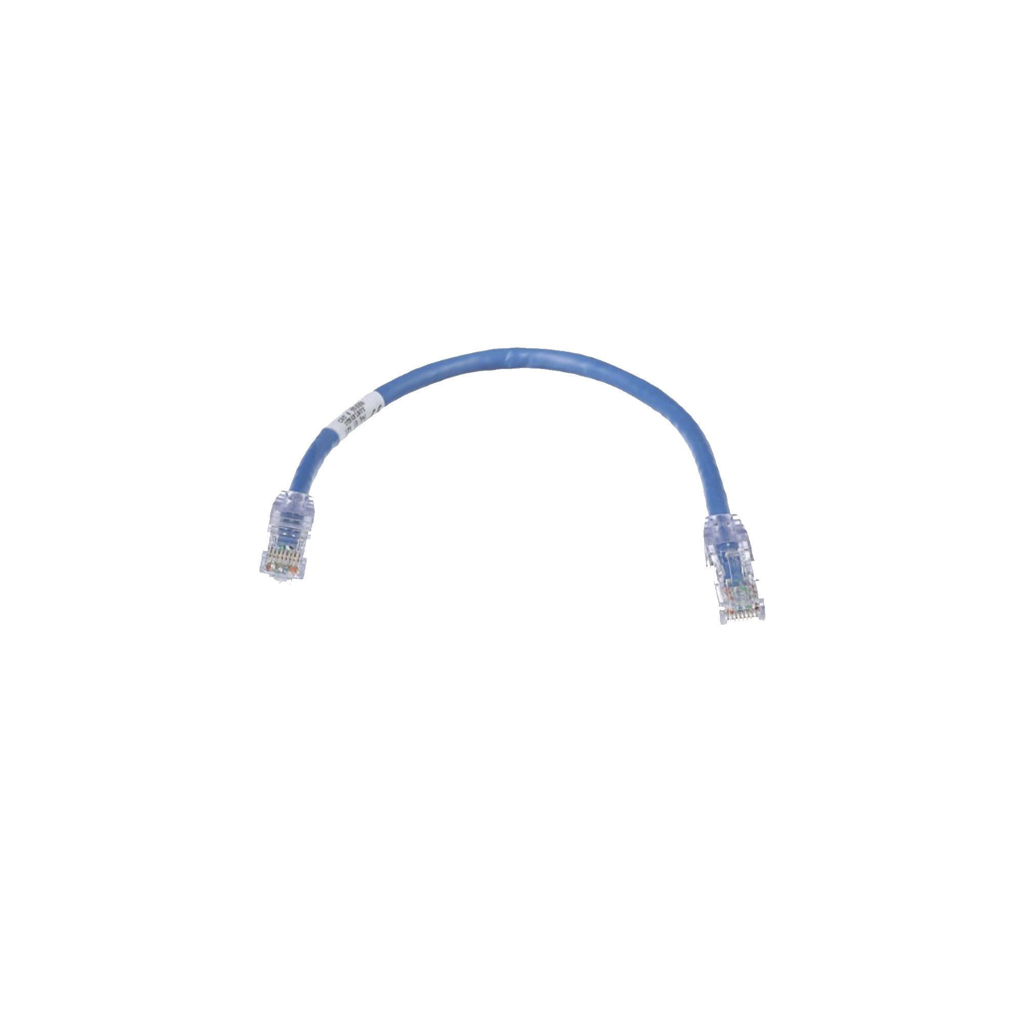 Cable de Parcheo TX6, UTP Cat6, 24 AWG, CM, Color Azul, 0.3 Metros (1 Pie)