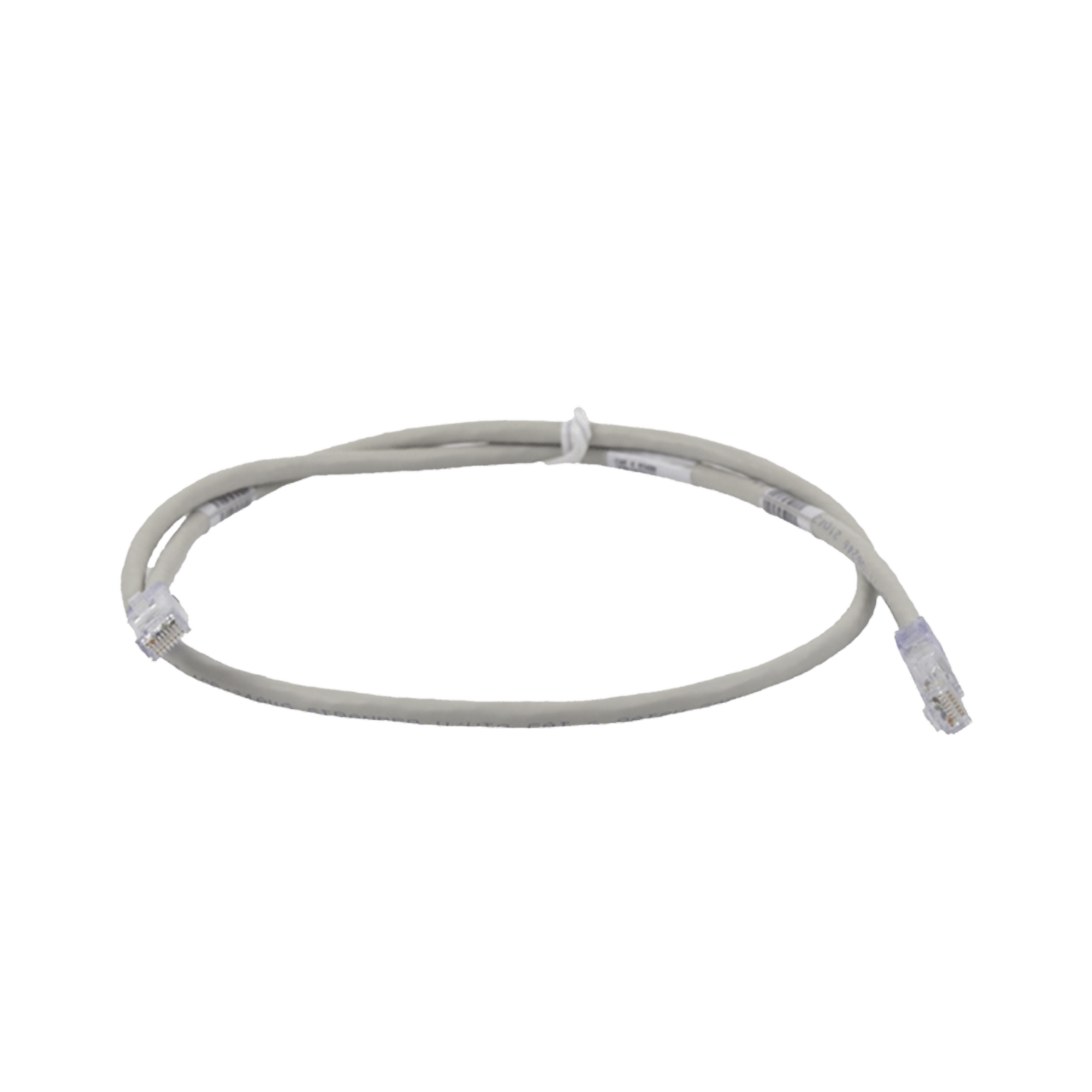 Cable de Parcheo TX6, UTP Cat6, 24 AWG, CM, Color Gris, 0.30 Metros (1 Pie)