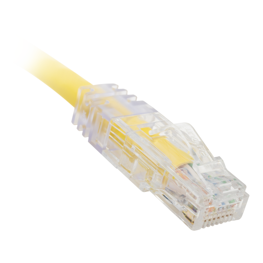 Cable de Parcheo TX6, UTP Cat6, 24 AWG, CM, Color Amarillo, 0.3 Metros (1 Pie)