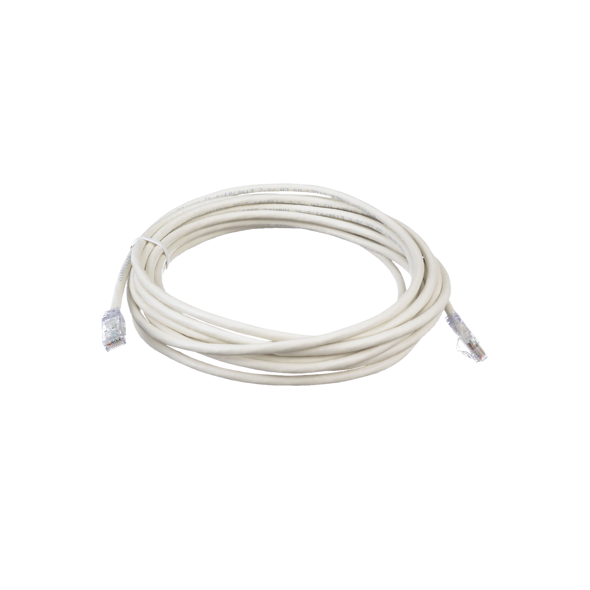 Cable de Parcheo TX6, UTP Cat6, 24 AWG, CM, Color Blanco, 6.1 Metros (20 Pies)