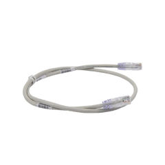 Cable de Parcheo TX6, UTP Cat6, 24 AWG, CM, Color Gris, 3ft