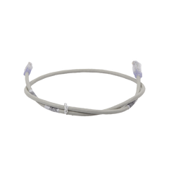 Cable de Parcheo TX6, UTP Cat6, 24 AWG, CM, Color Gris, 0.91 Metros (3 Pies)