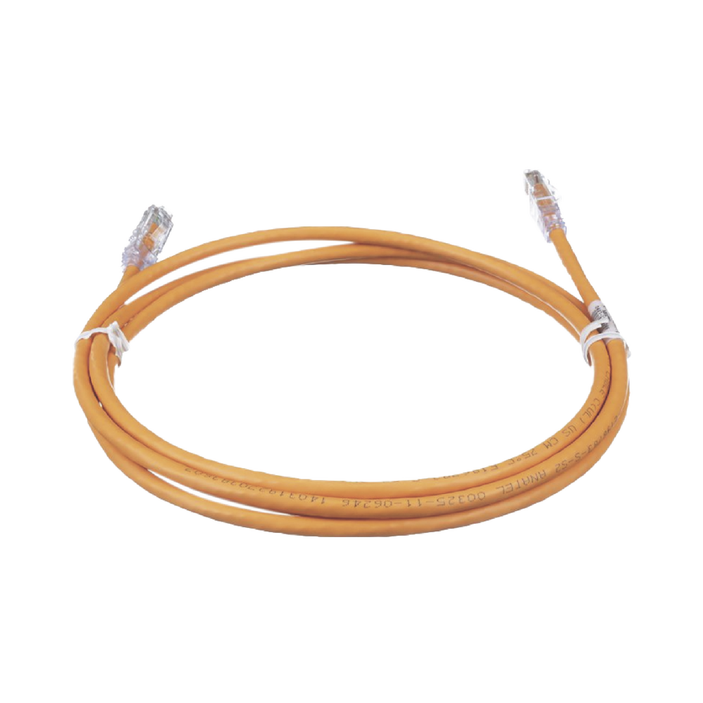 Cable de Parcheo TX6, UTP Cat6, 24 AWG, CM, Color Naranja, 0.91 Metros (3 Pies)