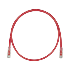 Cable de Parcheo TX6, UTP Cat6, 24 AWG, CM, Color Rojo, 3ft