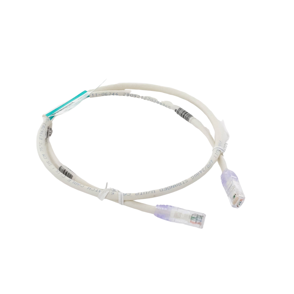 Cable de Parcheo TX6, UTP Cat6, 24 AWG, CM, Color Blanco Mate, 0.91 Metros (3 Pies)