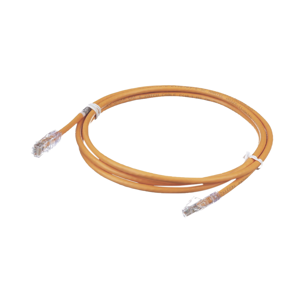 Cable de Parcheo TX6, UTP Cat6, 24 AWG, CM, Color Naranja, 1.52 Metros (5 Pies)
