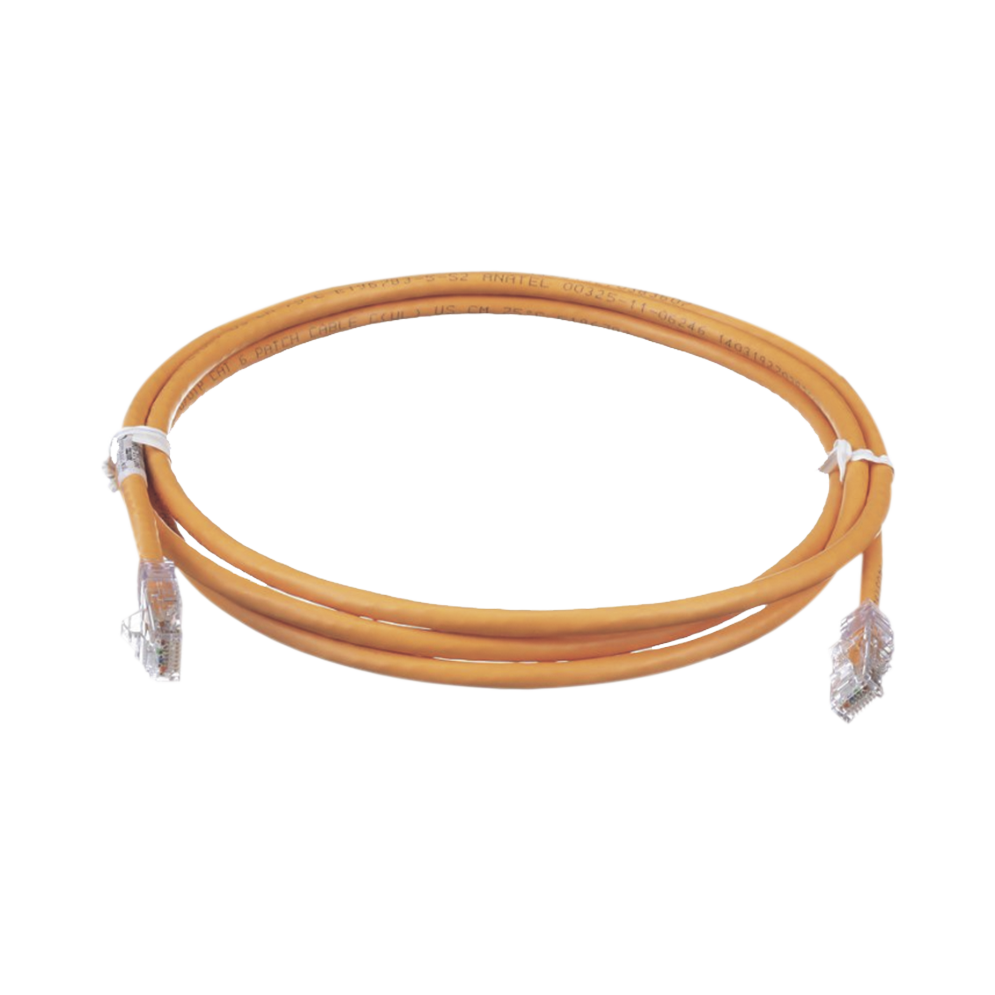 Cable de Parcheo TX6, UTP Cat6, 24 AWG, CM, Color Naranja, 1.52 Metros (5 Pies)