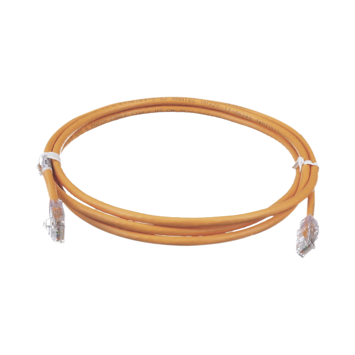 Cable de Parcheo TX6, UTP Cat6, 24 AWG, CM, Color Naranja, 1.52 Metros (5 Pies)