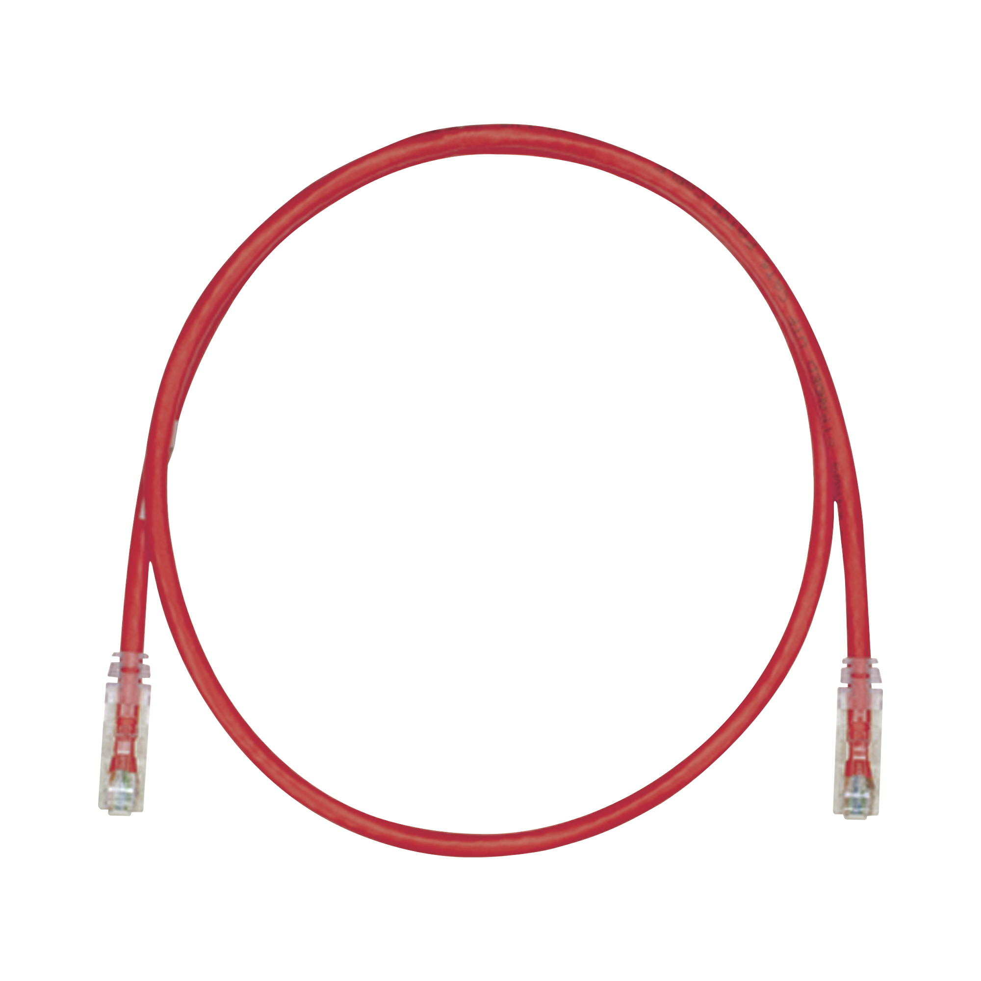 Cable de Parcheo UTP, Cat6A, 24 AWG, CM, Color Rojo, 21.34 Metros (70 Pies)