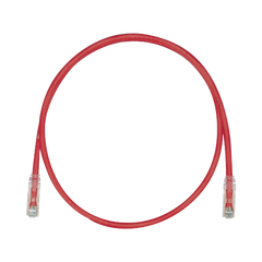 Cable de Parcheo TX6, UTP Cat6, 24 AWG, CM, Color Rojo, 2.13 Metros (7 Pies)