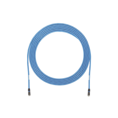 Cable de Zona U/UTP Cat6A, Con Plug Modular en Cada Extremo, Conductor 23 AWG Sólido, CMP (Plenum), 100 ft, Color Azul