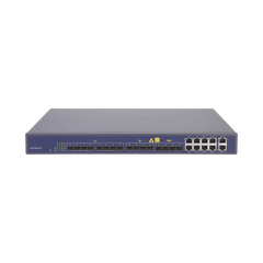 OLT de 8 puertos EPON con 16 puertos Uplink (8 puertos Gigabit Ethernet + 4 puertos SFP + 4 puertos SFP+), hasta 512 ONUs