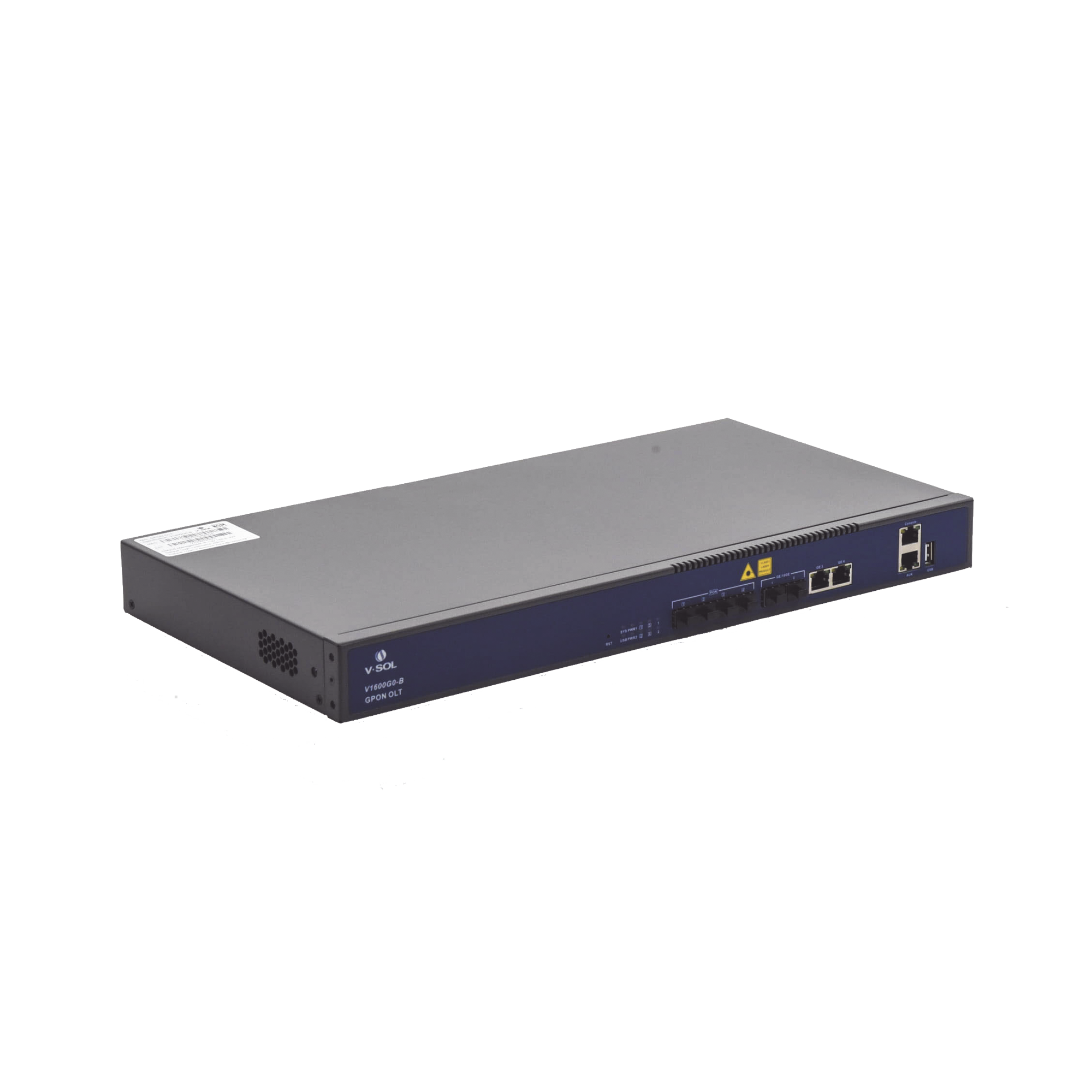 OLT de 4 puertos GPON con 4 puertos Uplink (2 puertos Gigabit Ethernet + 2 Puertos SFP+) , hasta 512 ONUS,