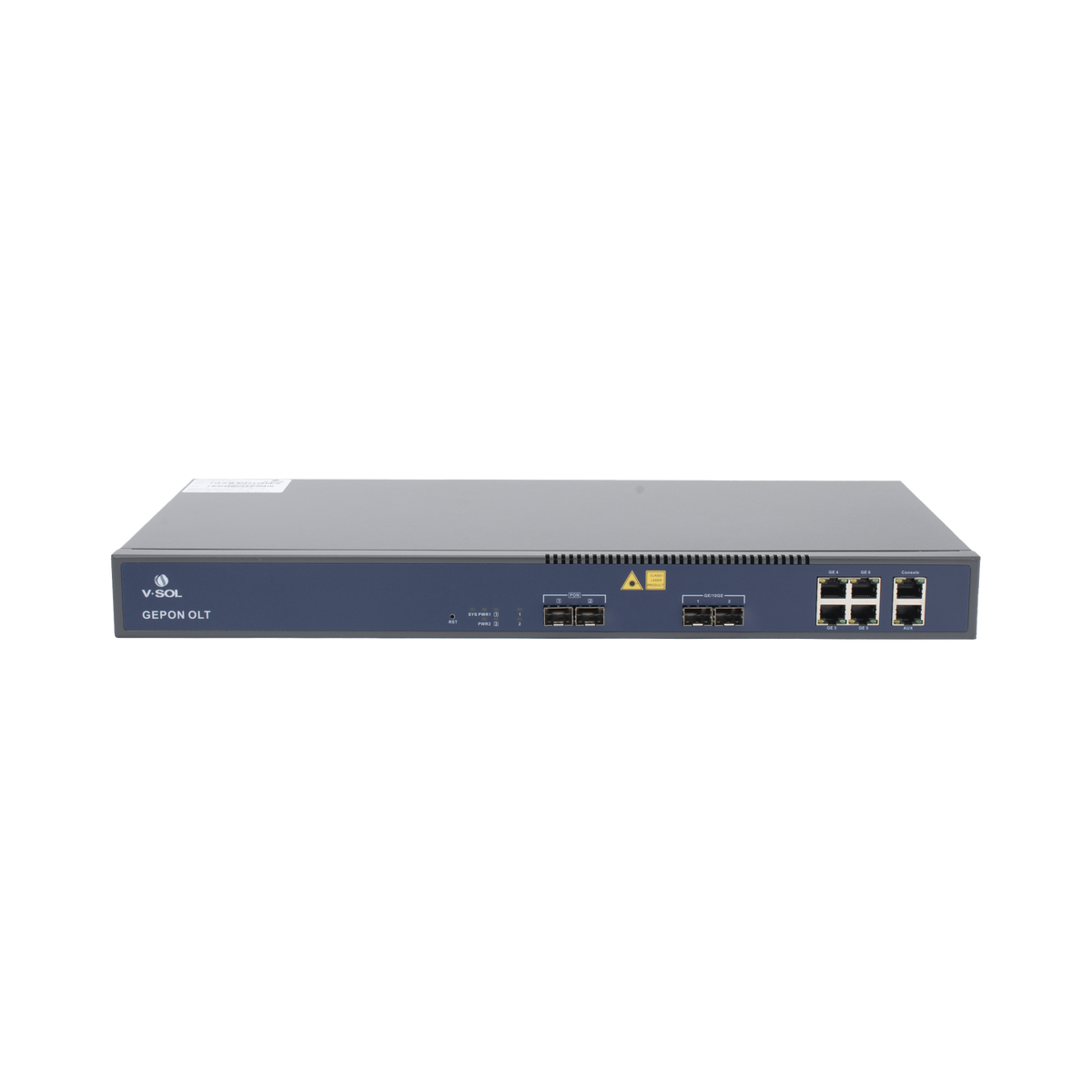 OLT de 2 puertos EPON con 6 puertos Uplink (4 puertos Gigabit Ethernet + 2 puertos Gigabit Ethernet SFP/SFP+) / hasta 128 ONUS