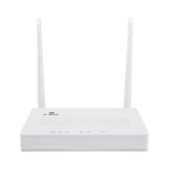 ONU Dual G/EPON con Wi-Fi en 2.4 GHz + 4 puertos LAN Gigabit, hasta 300 Mbps vía inalámbrico