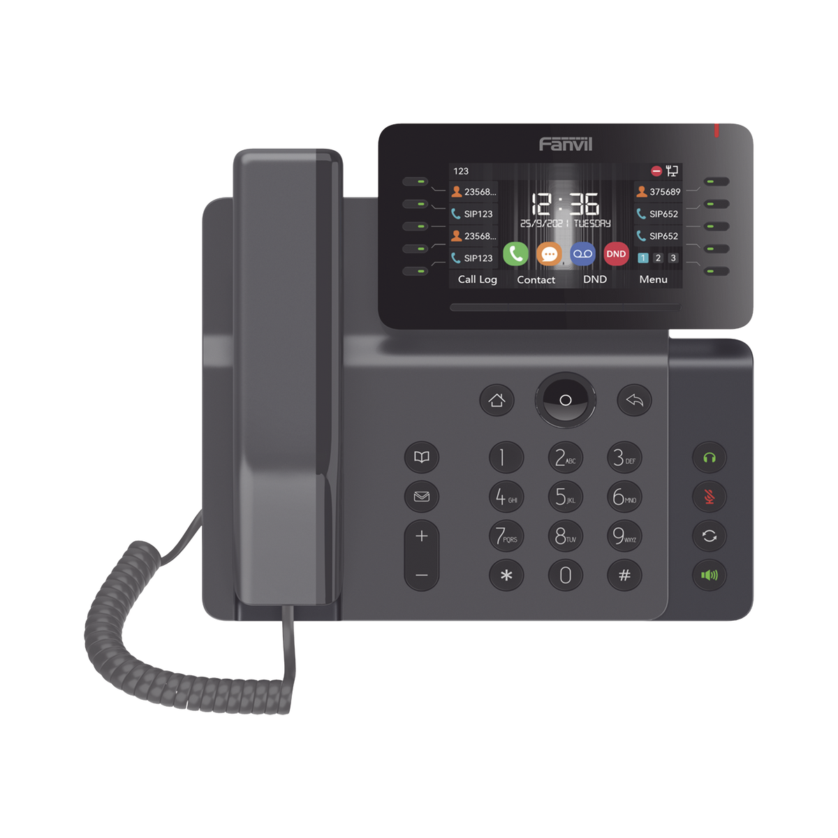 Teléfono IP Empresarial Esencial WiFi / Bluetooth, 20 líneas SIP, pantalla a color 4.3" ajustable, PoE, puertos Gigabit, conferencia local de 6 vías.