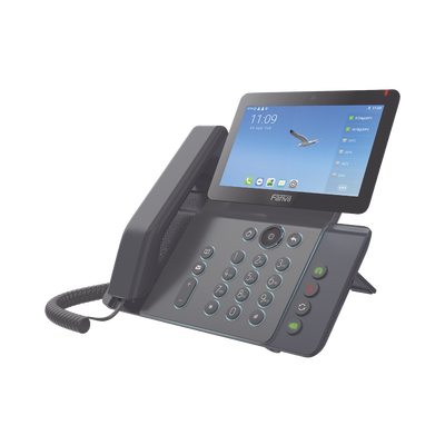 Videoteléfono IP inteligente Insignia, Android 9.0, 20 líneas SIP, pantalla a color 7" ajustable, Teclado de iluminación configurable, PoE, conferencia local de 10 vías.