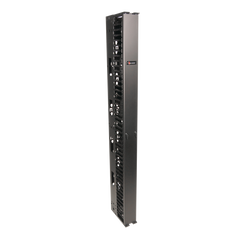 Organizador RouteIT Vertical Sencillo de 45UR, Fabricado en Acero Laminado en Frío 16AWG, 6in (152mm) de Ancho