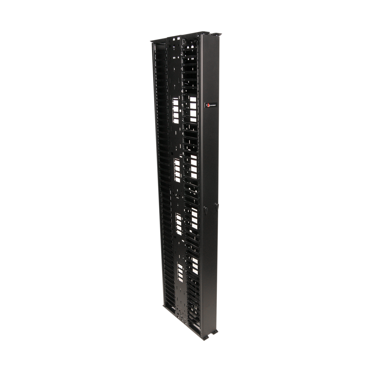 Organizador RouteIT Vertical Doble de 45UR,  Fabricado en Acero Laminado en Frío 16AWG, 6in (152mm) de Ancho