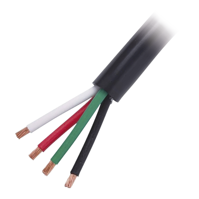 Cable Eléctrico de Uso Rudo 4 Hilos Calibre 18 AWG, Hasta 600 V. Rollo de 100 m.